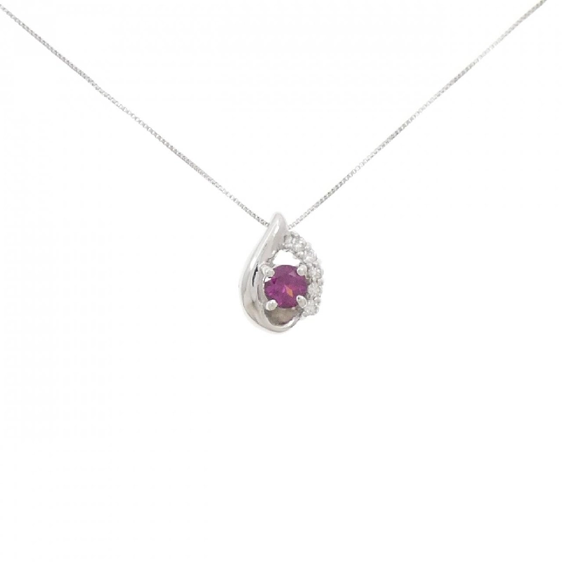 K18WG/750WG Đeo cổ Garnet - Hàng hiệu Chính hãng 865045