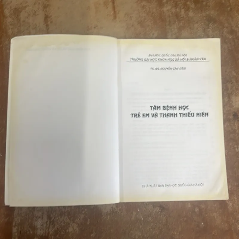 TÂM BỆNH HỌC trẻ em và thanh thiếu niên - TS. BS. NGUYỄN VĂN SIÊM 1003309