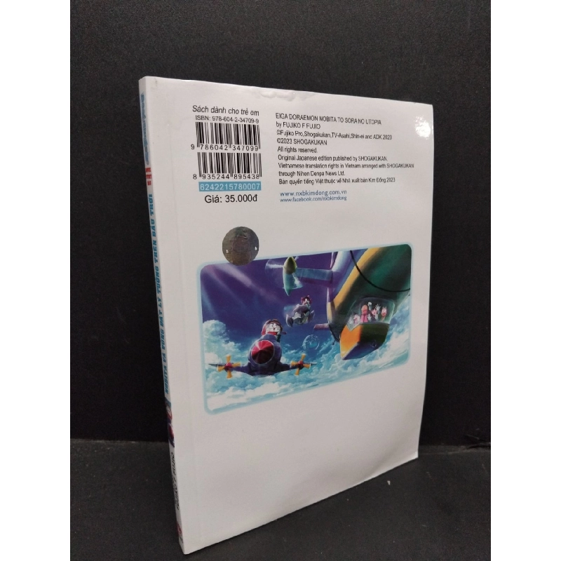 Doraemon movie story màu Nobita và vùng đất lý tưởng trên bầu trời Fujiko F Fujio mới 80% tróc bìa, ẩm nhẹ, cong bìa 2024 HCM.ASB0611 917754