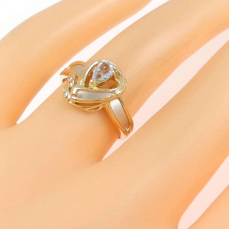 Nhẫn Aquamarine K18YG/PT900 0.21CT - Hàng hiệu Chính hãng 849213