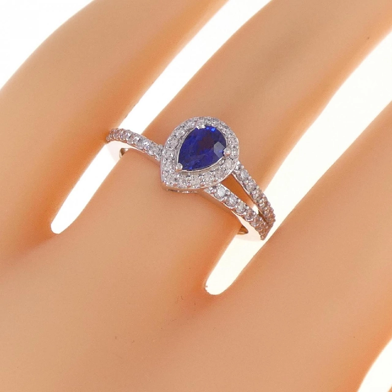 【Sản phẩm mới】Nhẫn Sapphire K18WG 0.56CT 673590