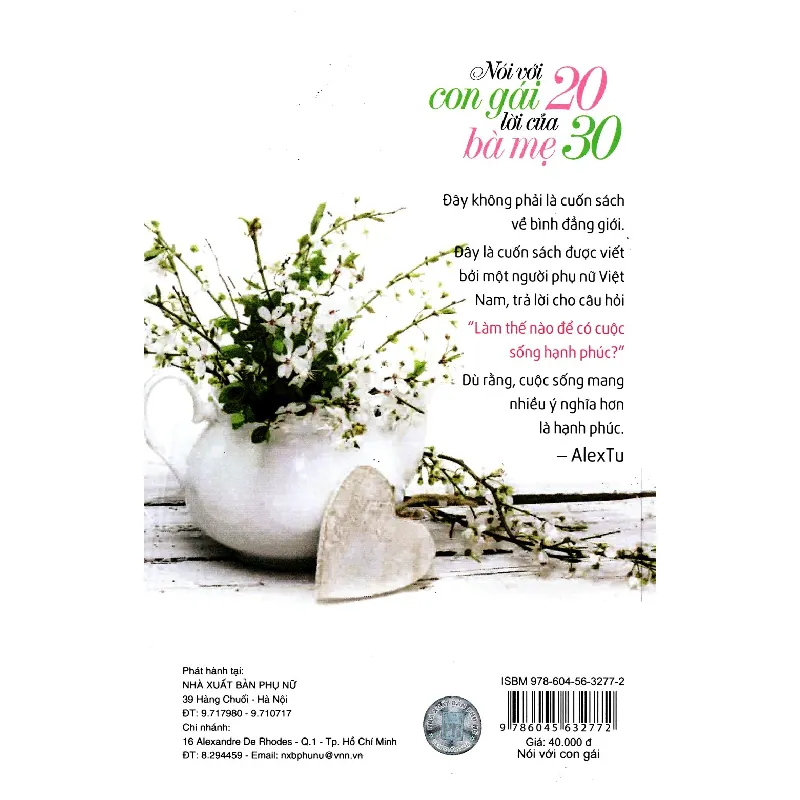 Nói Với Con Gái 20 Lời Của Bà Mẹ 30 - Alex Tu 692439