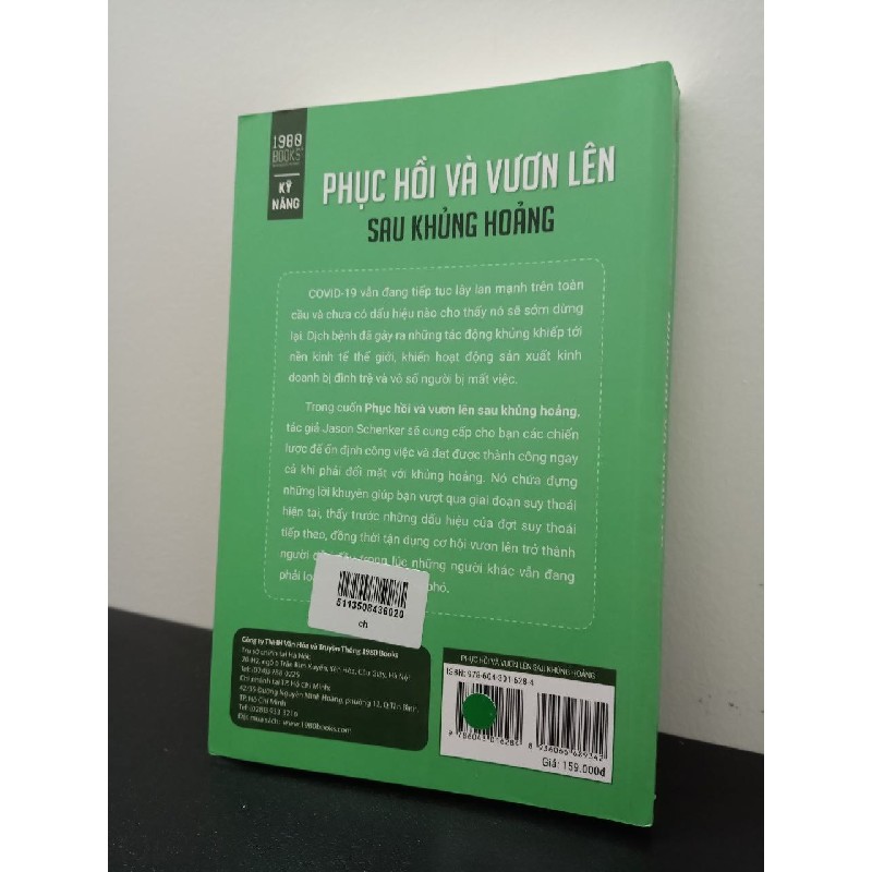 Phục Hồi Và Vươn Lên Sau Khủng Hoảng - Jason Schenker New 100% ASB2703 65272