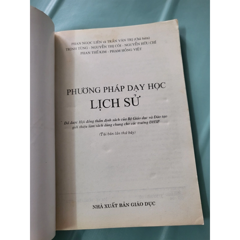 Phương pháp dạy  học lịch sử _ Xuất bản 199x 357086