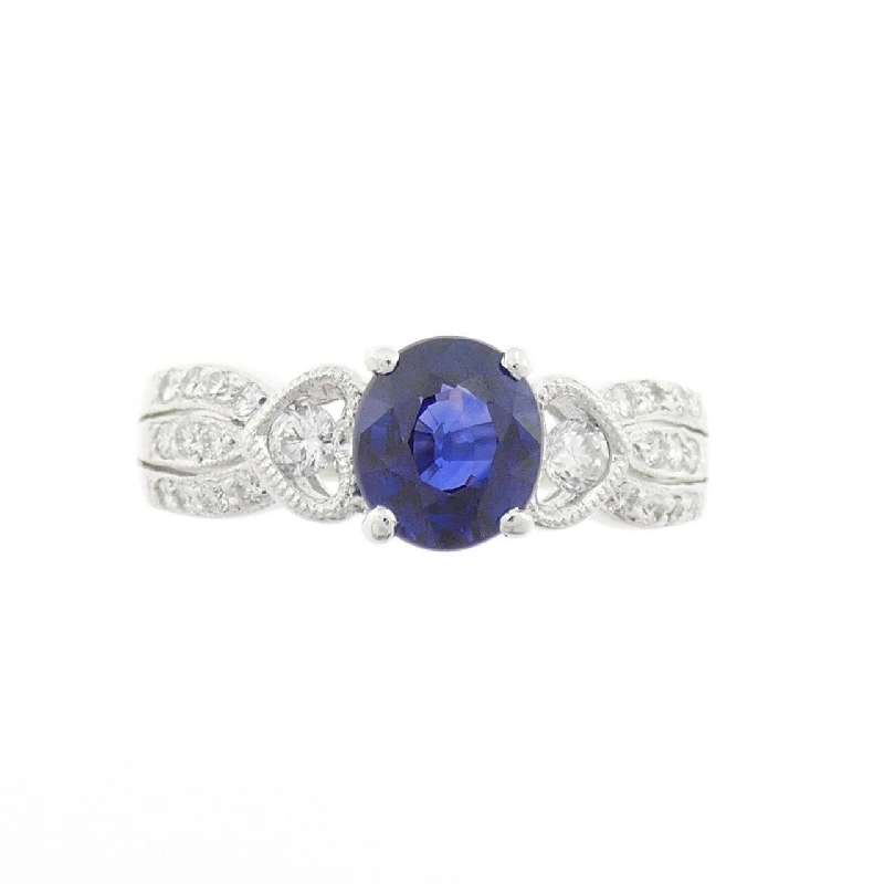 Nhẫn Sapphire 750WG hình trái tim 1.06CT 667208