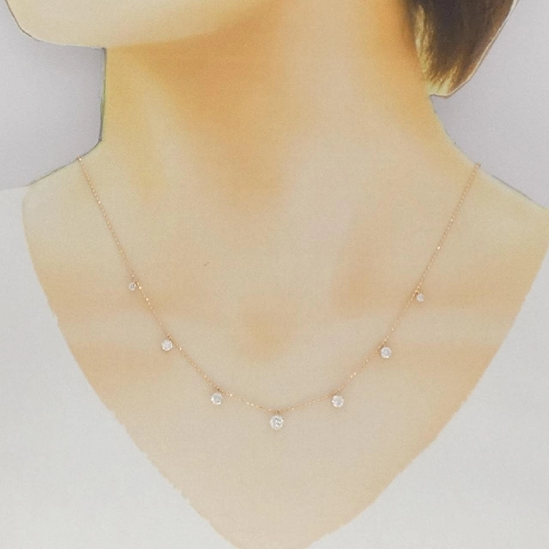 K18PG Dây chuyền kim cương 1.00CT - Hàng hiệu Chính hãng 857715