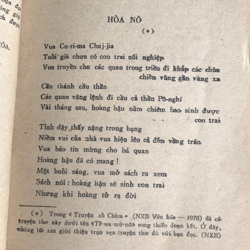 Truyện thơ CHÀM 507270