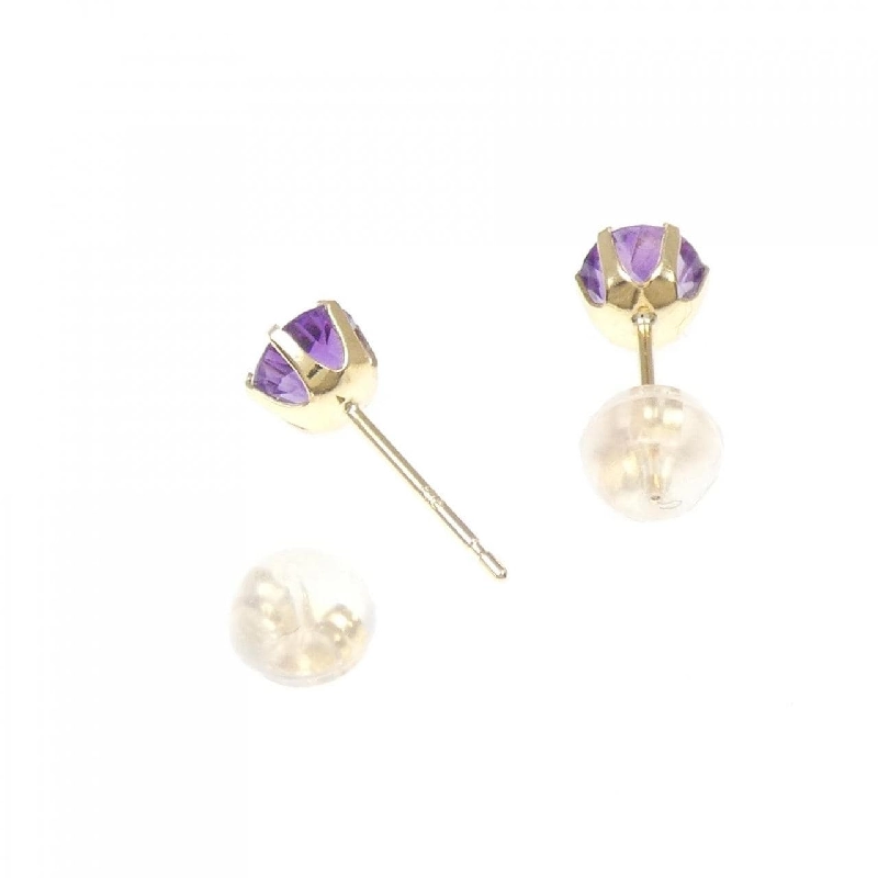 K18YG Amethyst Bông tai - Hàng hiệu Chính hãng 874079
