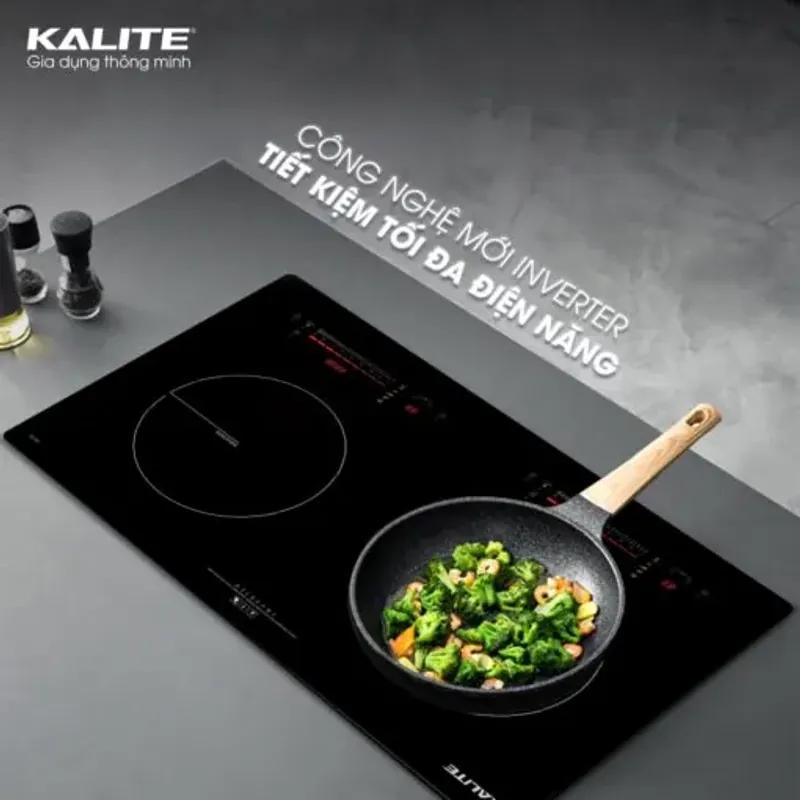 Bếp từ đôi KALITE KDI73 linh hoạt bền bỉ chịu nhiệt tốt 572234