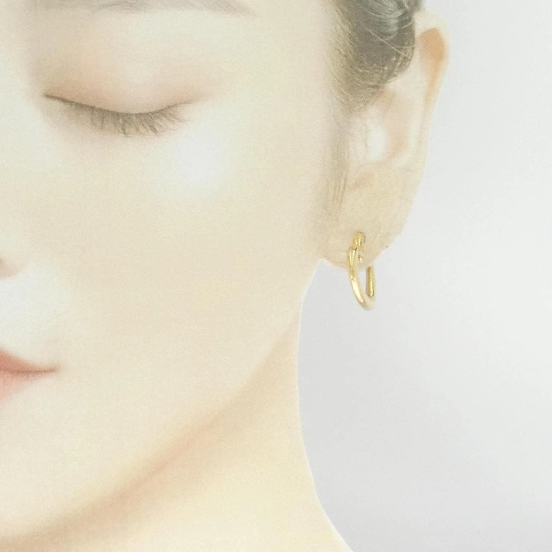 K18YG Khuyên tai hình trái tim - Hàng hiệu Chính hãng 876026