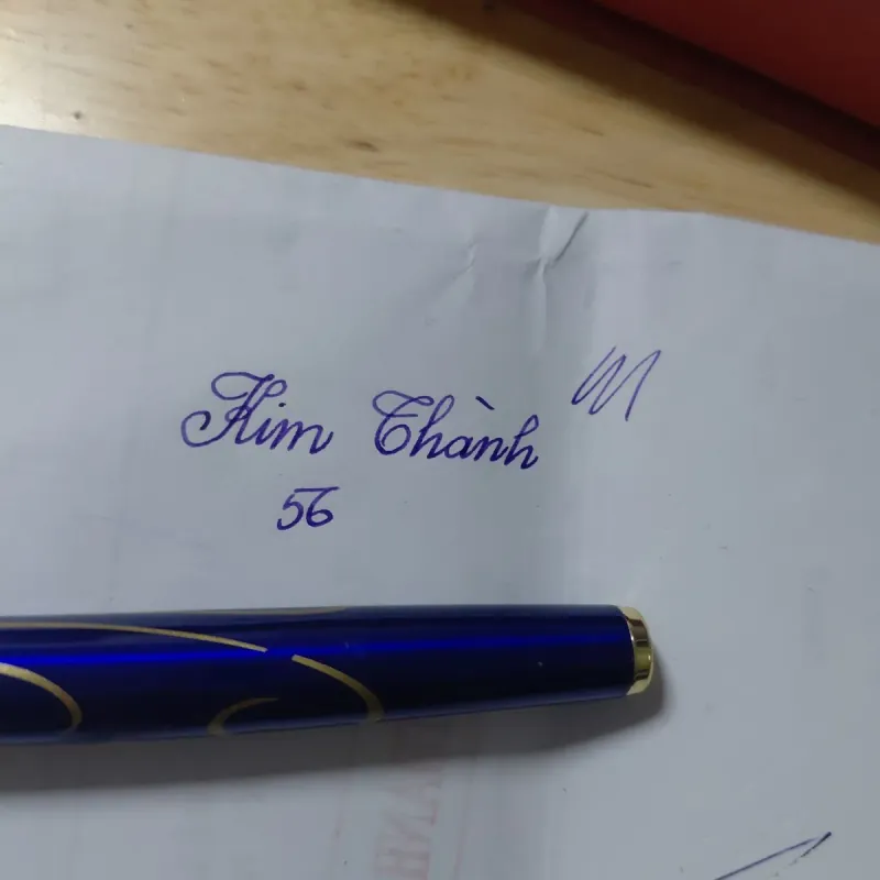 Bút mực Kim Thành 56 và hộp mực Hồng Hà - Mới 90% 993123