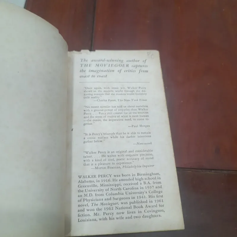 Walker Percy - THE LAST GENTLEMAN 702962