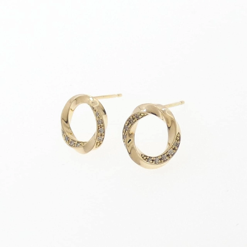 K18YG Bông tai kim cương - Hàng hiệu Authentic 870654