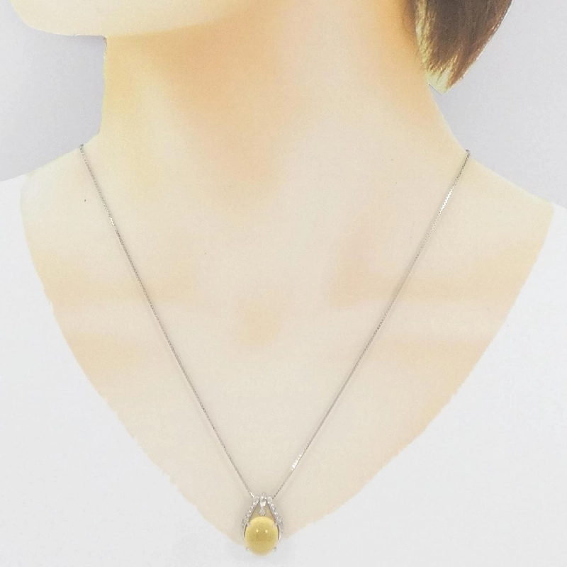 PT Beryl Cat's Eye Necklace 4.73CT - Hàng hiệu Authentic 862454