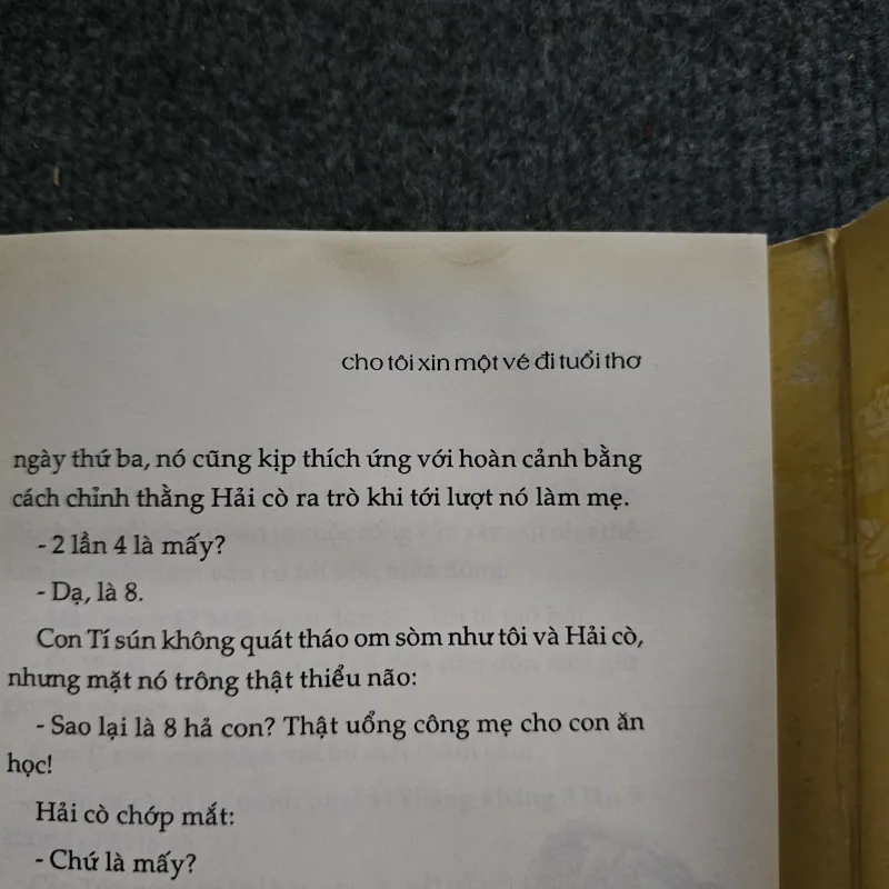 Cho tôi xin một vé đi tuổi thơ - Nguyễn nhật ánh - bản bìa nâu hiếm 747346