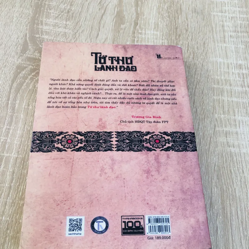 TỨ THƯ LÃNH ĐẠO ( Thuật Quản Trị) 968641