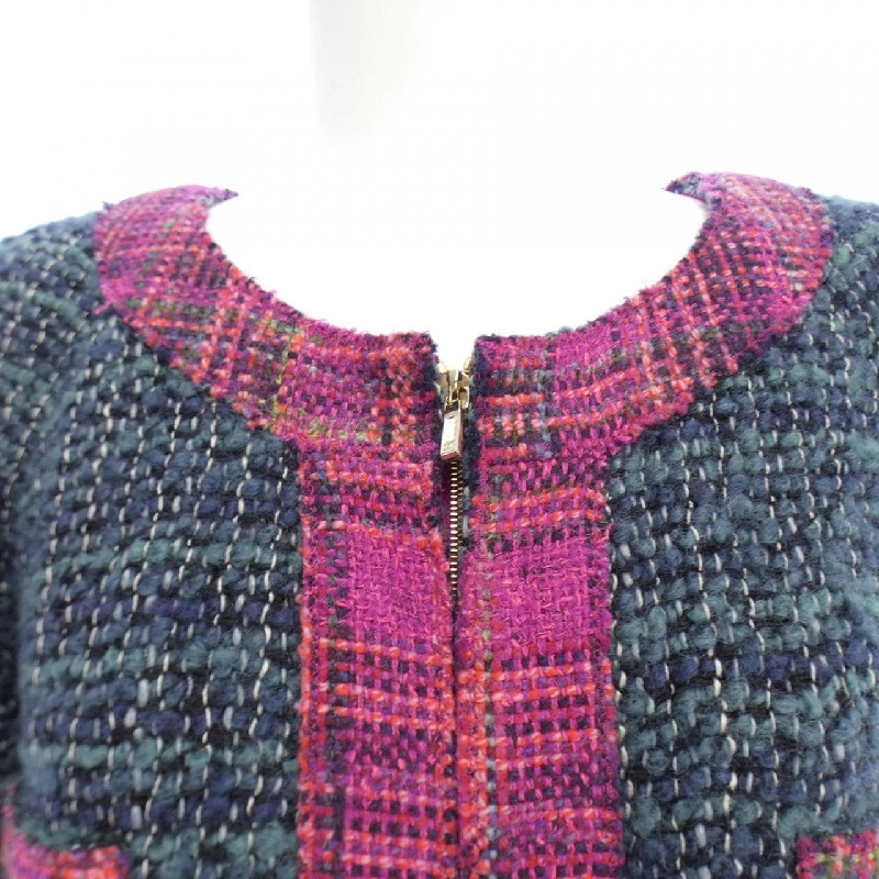 Áo khoác không cổ CHANEL 633317