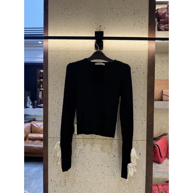 Áo Len Nữ Tay Buộc Nơ 717775