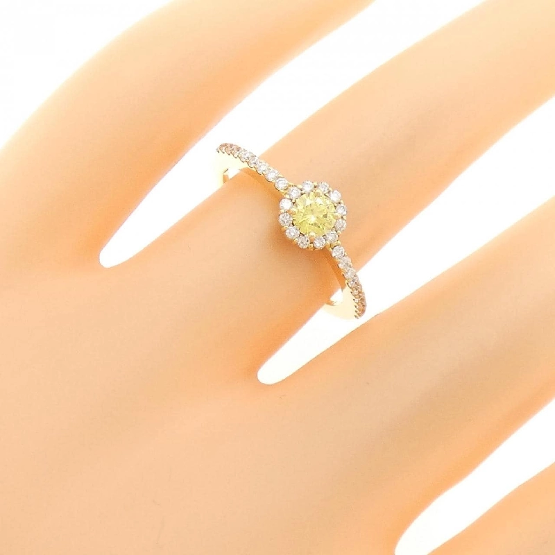 Nhẫn kim cương K18YG 0.220CT 669776