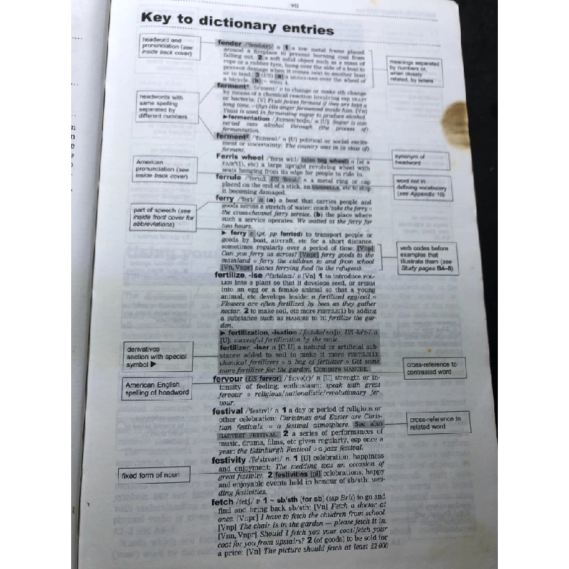 Oxford Advanced Learner's Dictionary Fifth Edition BÌA CỨNG mới 80% ố bẩn nhẹ tróc góc bìa HPB0308 HỌC NGOẠI NGỮ 458571