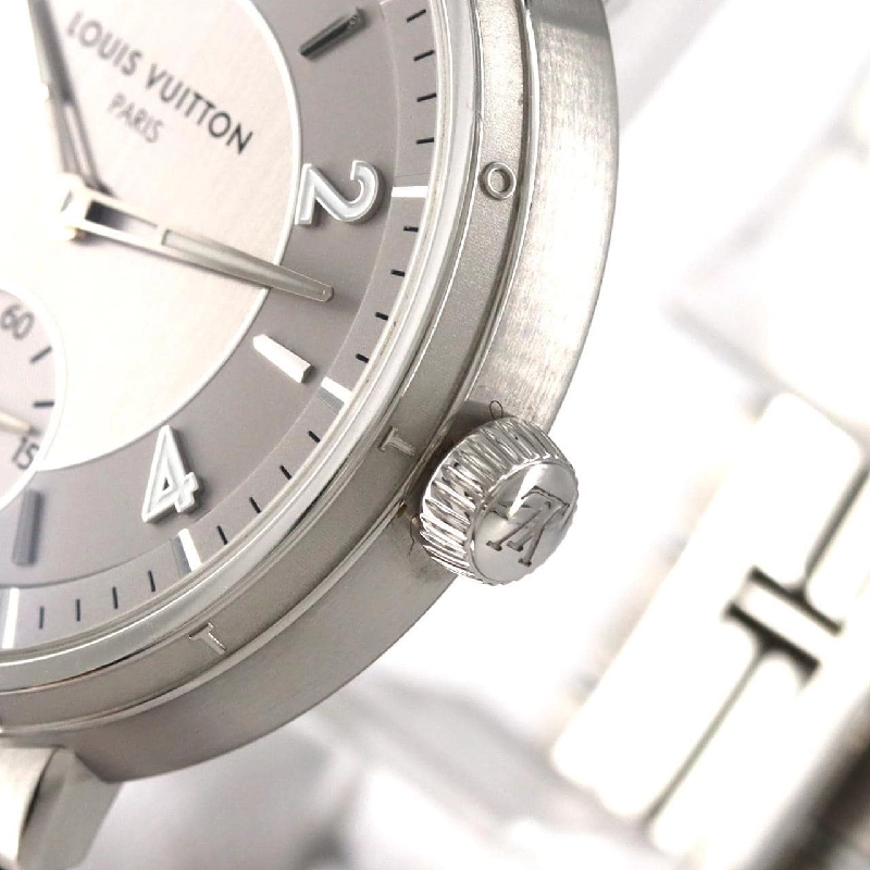 Louis Vuitton Tambour Automatic Steel Silver W1ST10 SS tự động - Hàng hiệu chính hãng 879227