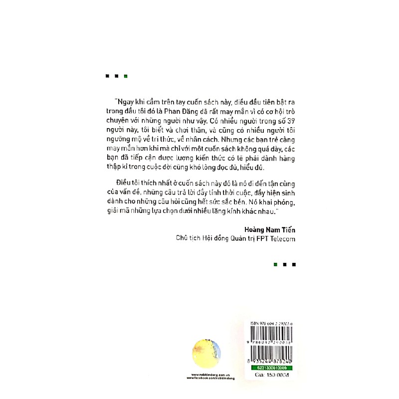 39 Cuộc Đối Thoại Cho Người Trẻ - Nhà báo Phan Đăng 182396