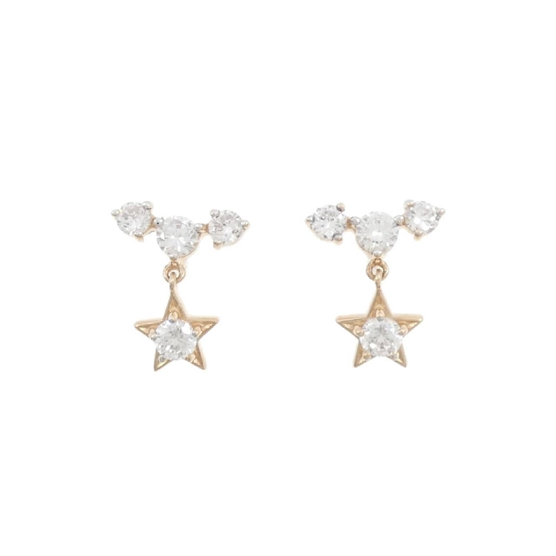 585PG Star Cubic Earrings - Hàng hiệu Authentic 866693