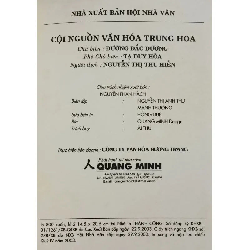 Cội nguồn văn hóa Trung Hoa (Đường Đắc Dương) 777832