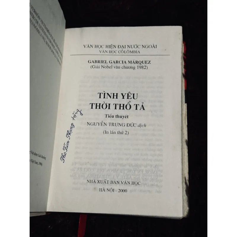 Tình yêu thời thổ tả (bìa cứng) 1022601