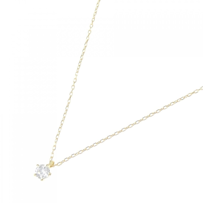 K18YG Solitaire Dây chuyền kim cương 0.08CT - Hàng hiệu Chính hãng 860122