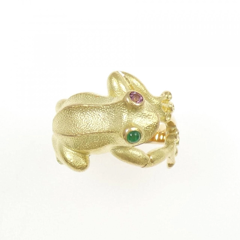 Nhẫn ngọc lục bảo K18YG - Hàng hiệu Authentic 855018