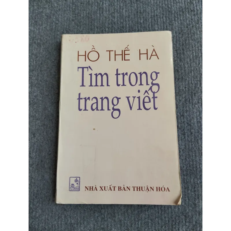 TÌM TRONG TRANG VIẾT - HỒ THẾ HÀ 570996