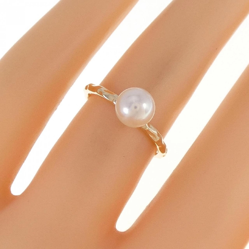 Nhẫn ngọc trai Akoya K10YG 6mm 672202