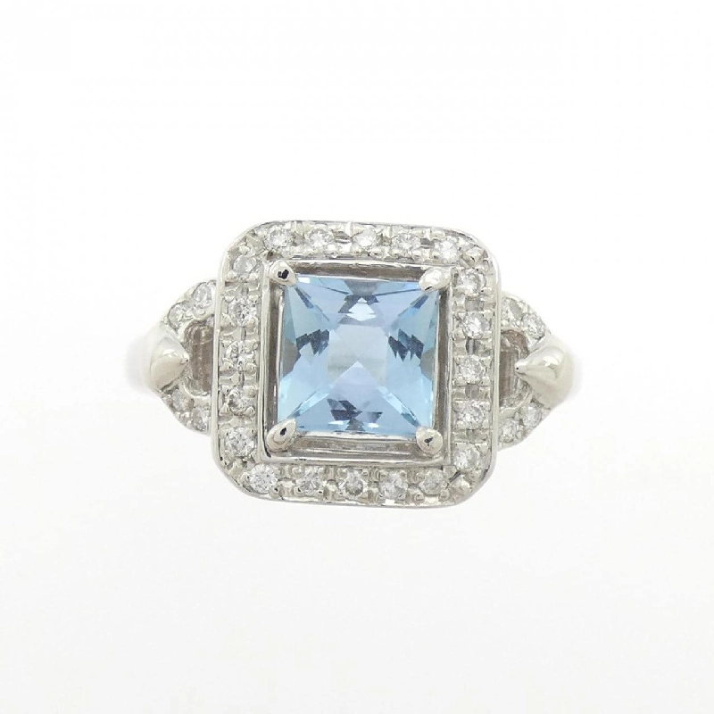 Nhẫn Aquamarine PT900 0.93CT - Hàng hiệu Chính hãng 850777