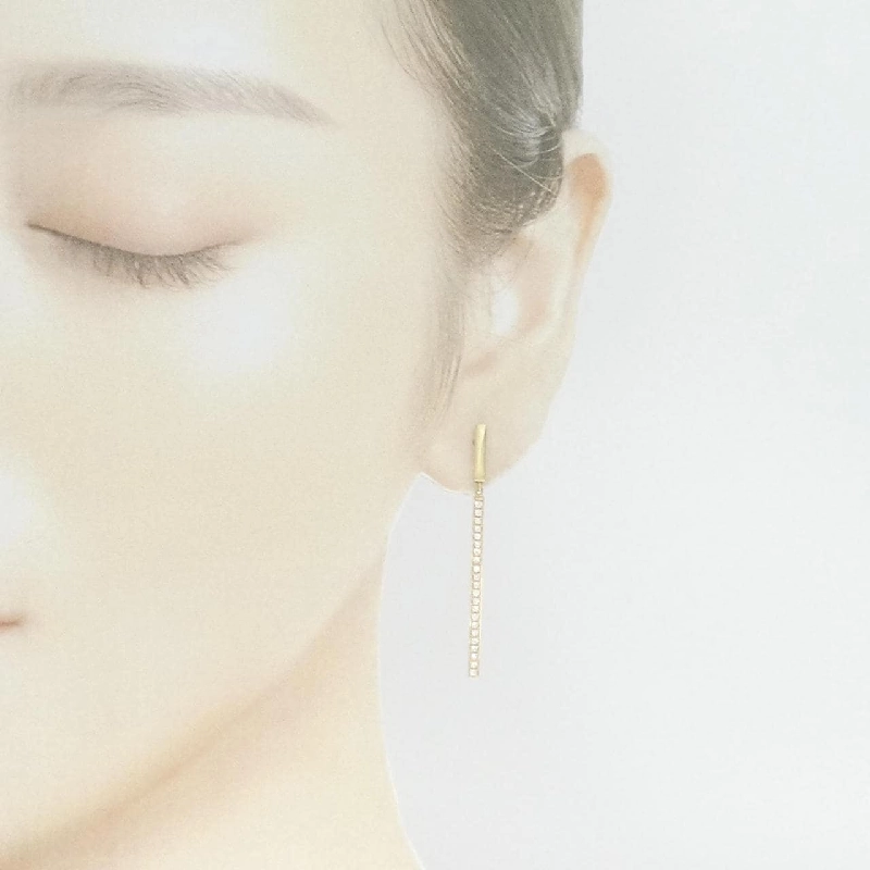 K18YG Bông tai kim cương 0.32CT - Hàng hiệu Chính hãng 873041