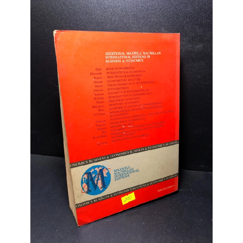 [Phiên Chợ Sách Cũ] Macroeconomics theories and policies, third edition, (có dấu mộc) 2303 417398