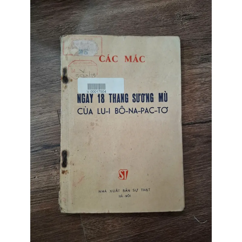 Ngày 18 tháng Sương Mù của Lu-i Bô-na-pác-tơ - Các Mác - Triết học/Lịch sử 713936