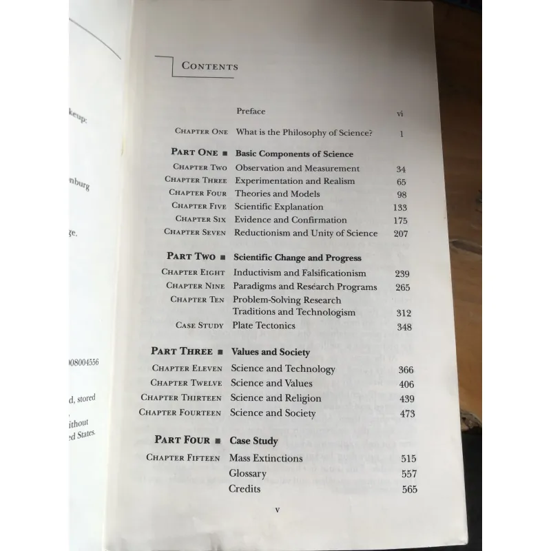 PHILOSOPHY OF SCIENCE 1021515