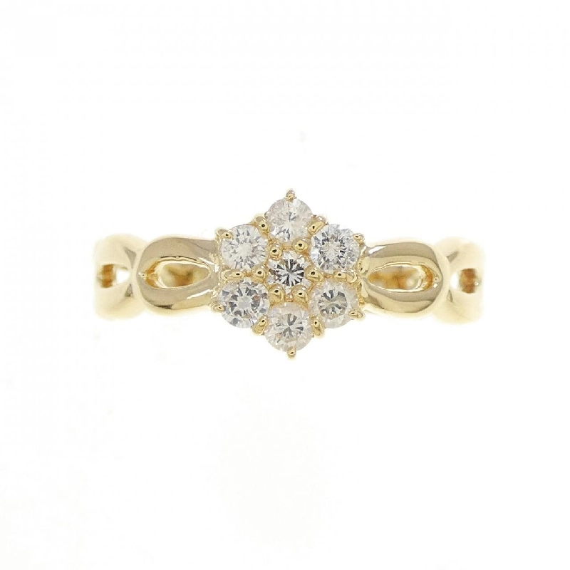 Nhẫn kim cương hoa K18YG 0.30CT - Hàng hiệu Authentic 849691