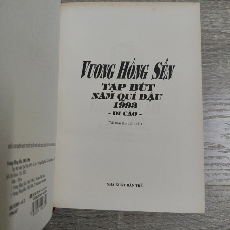 Tạp Bút Quý Dậu 1993 - Di Cảo - Vương Hồng Sển 477933