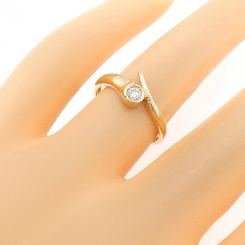 Nhẫn kim cương K18YG 0.10CT - Hàng hiệu Authentic 854442