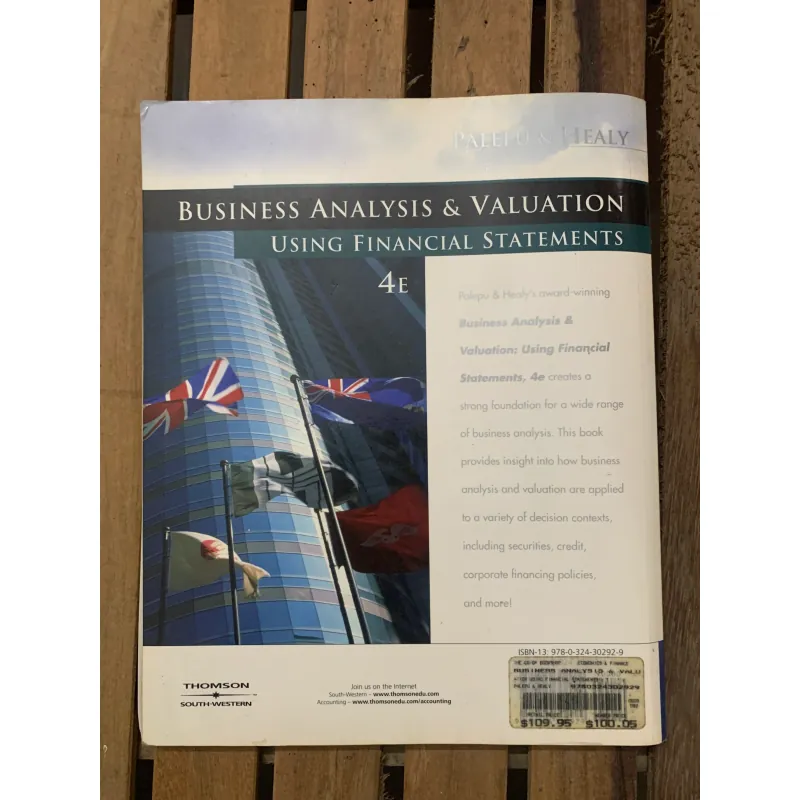 Business Analysis and Valuation – Palepu & Healy – 4th Edition 973828