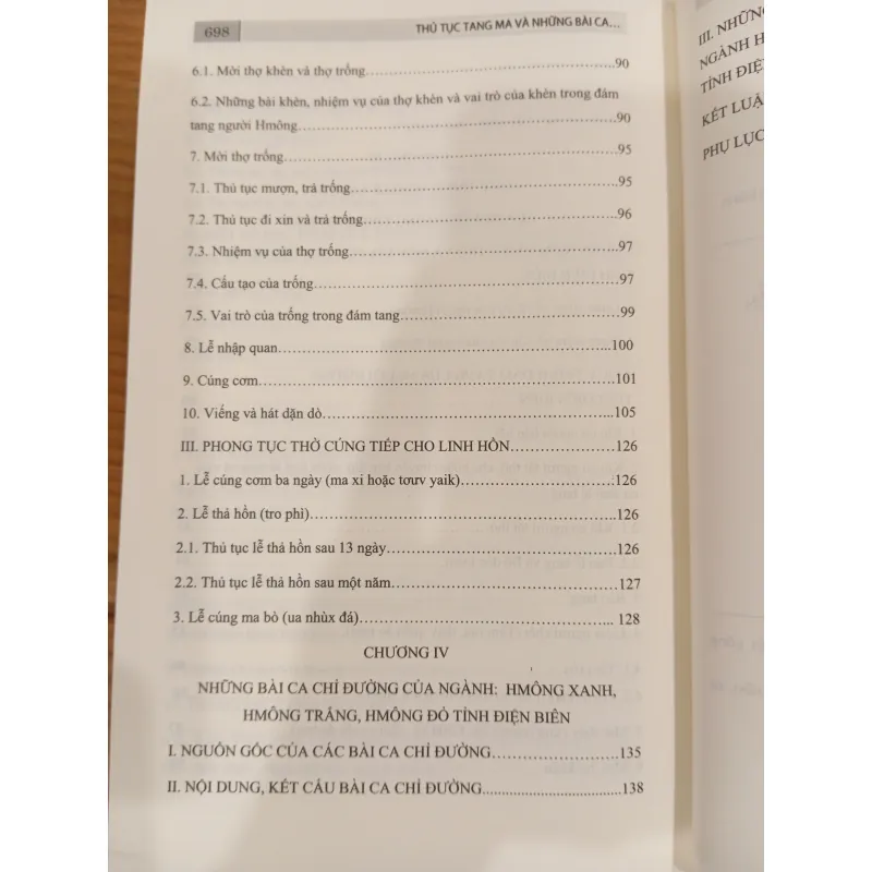 THỦ TỤC TANG MA VÀ NHỮNG BÀI CA CHỈ ĐƯỜNG CỦA CÁC NGÀNH HMONG TỈNH ĐIỆN BIÊN 796253