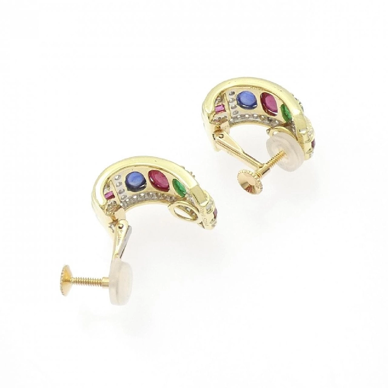 K18YG/K18WG Bông tai đá màu - Hàng hiệu Chính hãng 871439