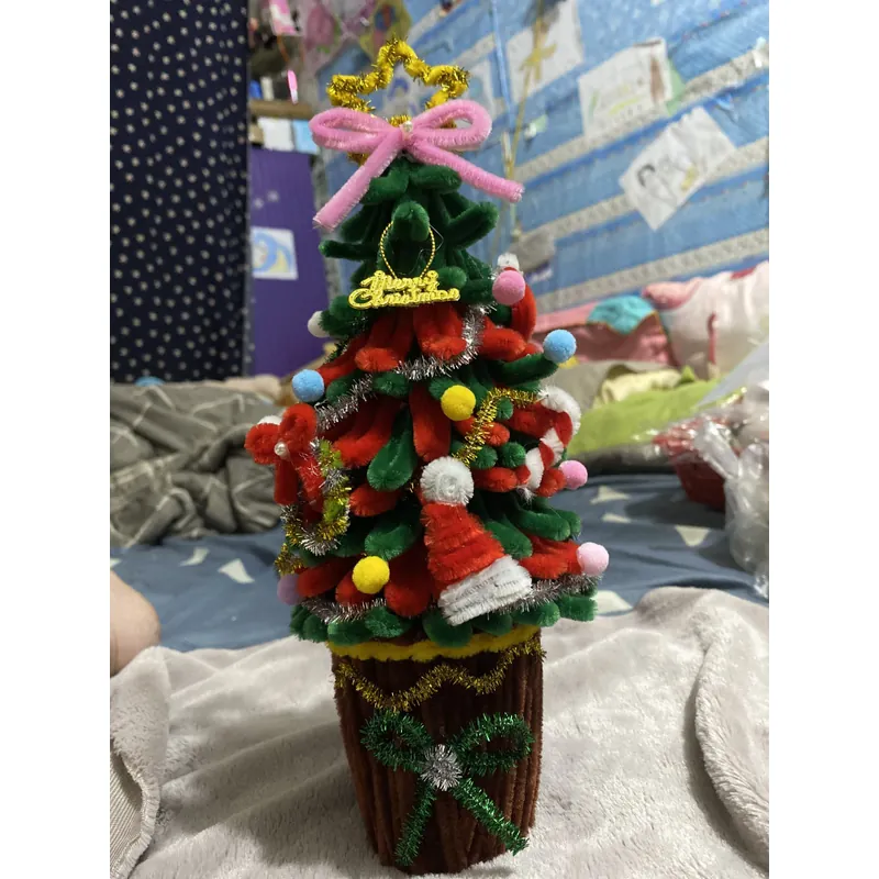 Thông  kẽm nhung hand make 20-25cm 731053