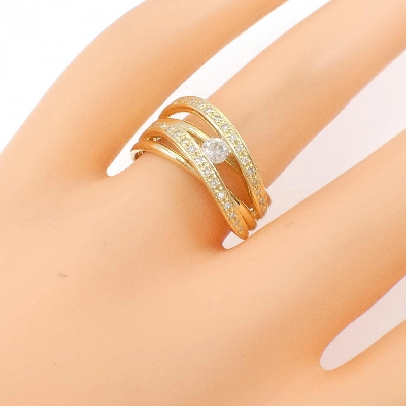 Nhẫn kim cương K18YG 0.30CT - Hàng hiệu chính hãng 855693