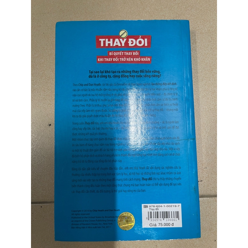 Thay đổi bí quyết thay đổi khi thay đổi trở nên khó khăn - Chip Health, Dan Heath (c43) 497841