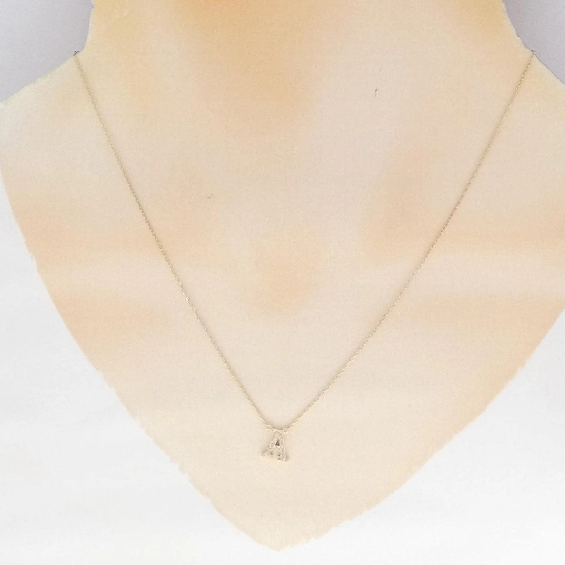 K10YG Chữ cái A Dây chuyền kim cương 0.05CT - Hàng hiệu Chính hãng 857662