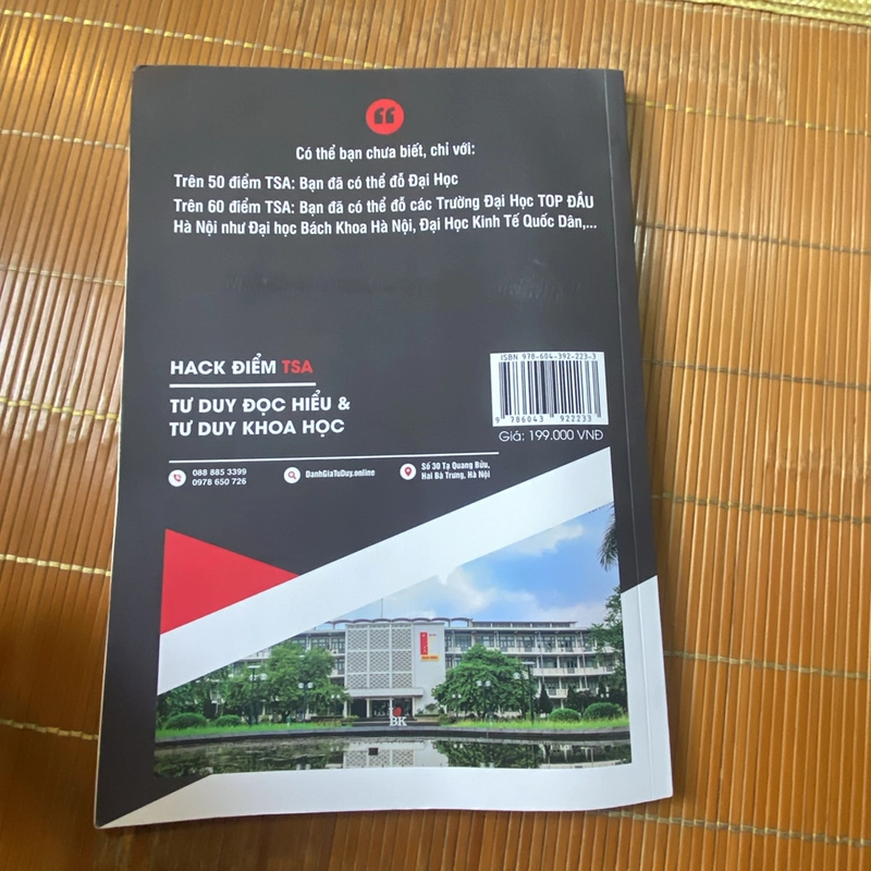 Hack điểm TSA, Chinh phục 80+ đánh giá tư duy, Tư duy đọc hiểu và tư duy khoa học 447101