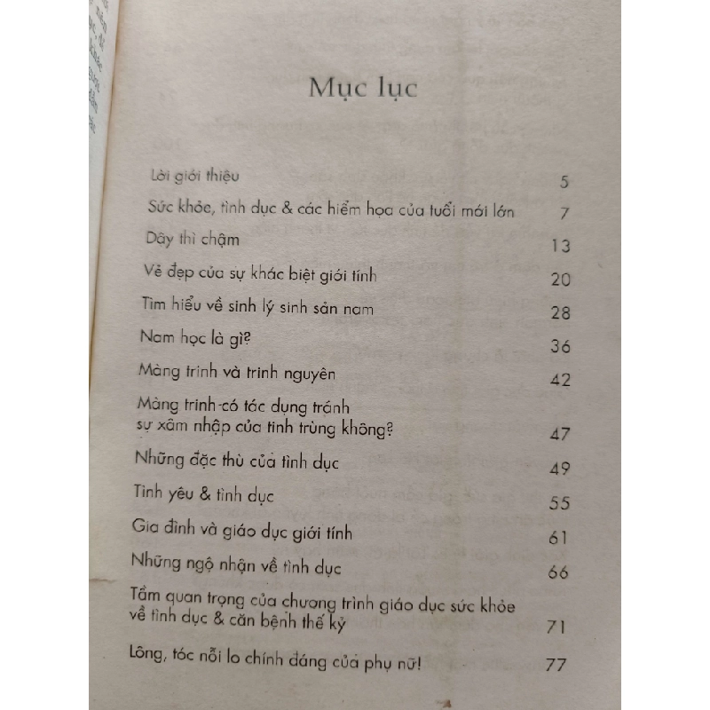 TUỔI MỚI LỚN VỚI VẤN ĐỀ TÌNH DỤC - NTG - 2006 - 186 trang SỨC KHỎE - THỂ THAO ANTQ0709 550231